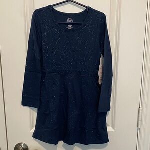 Wonder Nation Navy Glitter Kids Dress